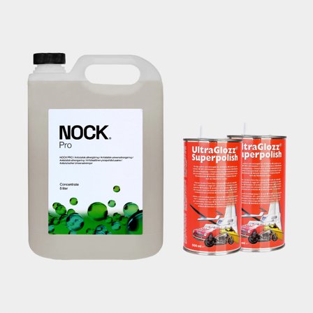 Pakket voor het polijsten van de boot, 5 liter reinigingsmiddel + 1 liter bootpolijstmiddel met wax