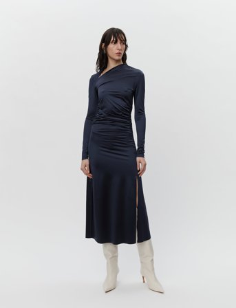 Day Birger et Mikkelsen Lori - Glossy Stretch - Navy - XXS