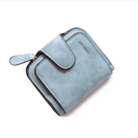 Korta plånböcker för kvinnor BLÅ blue