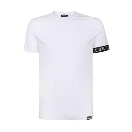 Dsquared2 T-shirt , Wit , Heren , Maat: L