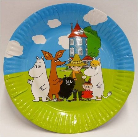 Tallrikar Mumintrollen 8-pack - Mumintrollen Kalas Dekoration - Kalaslagret.se