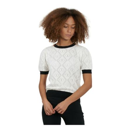 Twinset, Round-neck Knitwear Czarny, Kobieta, Rozmiar: S