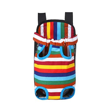 Rainbow Travel Carrier Bag Front Chest Carrier Backpack för små hundvalpar katt för resor vandring camping etc. Medium storlek - kamouflage
