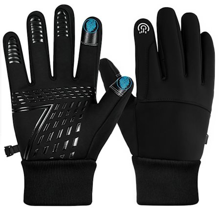 Vinterhandsker til mænd og kvinder, vandtætte varme touchscreen-handsker med fleecefor til udendørs sport, skiløb, løb, cykling og hverdagsbrug