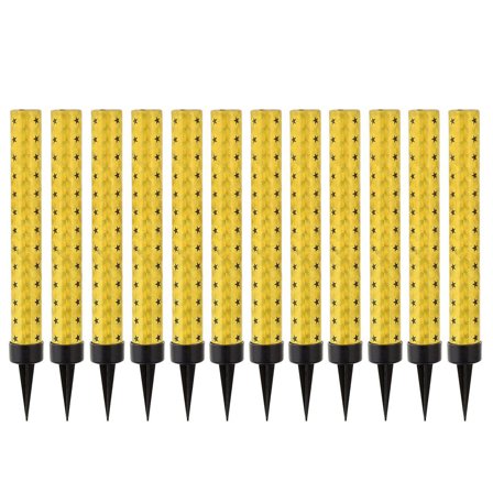 Skimrande Isfacklor Guld 12-pack