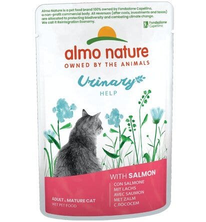 Almo Nature Urinary Help Cibo Umido Salmone Per Gatto 70g