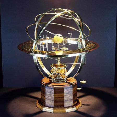 Breey Retro Grand Orrery Model af Solsystemet Hjem Stue Soveværelse Dekoration Housewarming Party, Fødselsdagsgave, Gaver Zj -ES