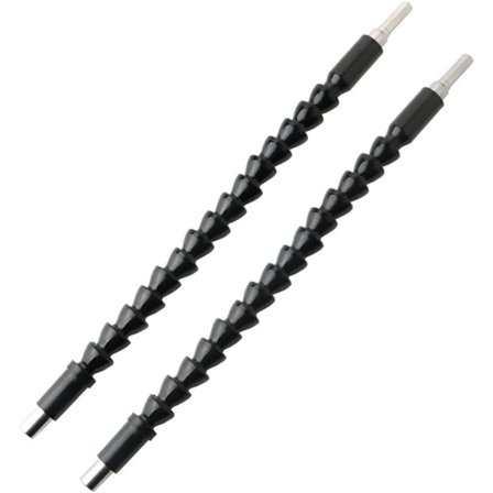 2 stk fleksibel forlengelsesbit for drill, utforsk fleksible forlengelser for driller, fleksible akselforlengelsesbiter, fleksibelt skrutrekkersett