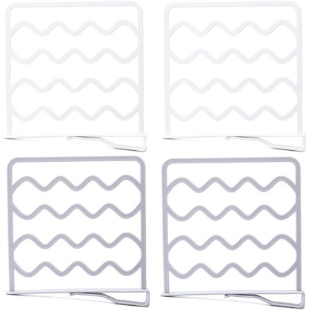 Reikävapaa hyllynjakaja 4 kpl Hyllyjen erotin Kirjahyllyn hyllyn erotin K