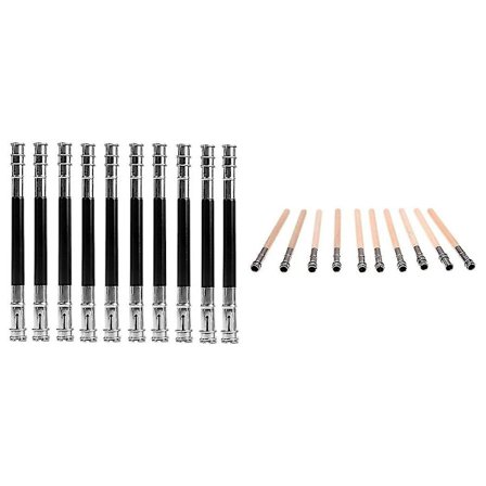 20 stk. Justerbar blyantforlængerholder Skolekunst Skriveforlænger værktøj, 10 stk. A & 10 stk. B