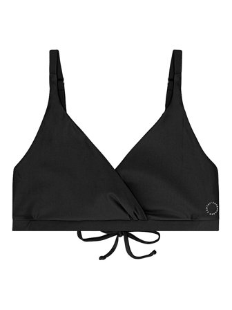 Cartel Copenhagen Istana Draperet Bikini Top Nero XS, Tøj & Bolig, Badetøj, Bikinier