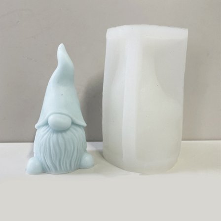 Julelysform Ansiktsløs Julenisse silikonform