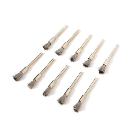 10 stk stålbørster metall rustfjerning stål stålhjul polerer