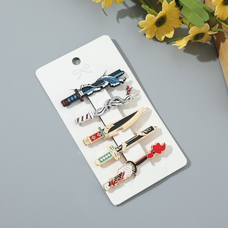 Sødt Anime Hårklemmer Sæt-Tegneserie Hårnåle Sideklemmer-Anime Sommerfugl