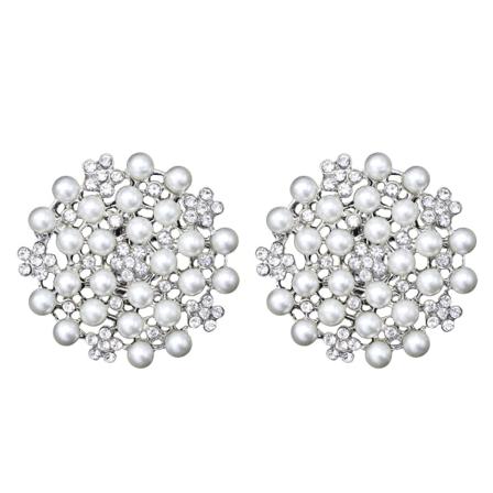 1 Pari Kristalli Rhinestone Helmillä Koristellut Kengänpidikkeet Morsiamen Kengän Soljet D