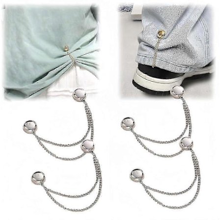 4 stk. Multifunktionelle magnetiske tøjklemmer, stærkeste magnetiske styrke knapper klemmer, multifunktionel magnetisk nålefri broche til kvinder [BR]