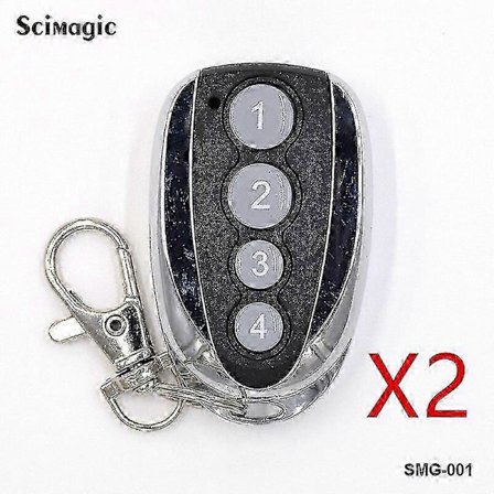 2 stk. Sommer 4018 Pearl Tx55-868-4 /kompatibel 4019 Pearl Vibe Trx55-868 / Slider+ / Pearl Twin Garasjeportfjernkontroll 868mhz - Dørfjernkontroll_