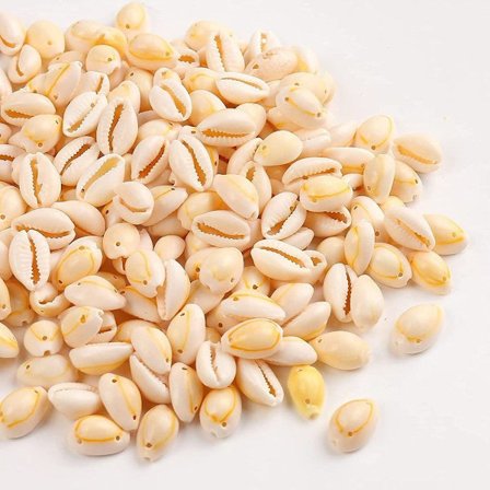 Herzwild Kuoren helmet helmenauhoihin, 200 kpl luonnonkuoria käsityökuoria