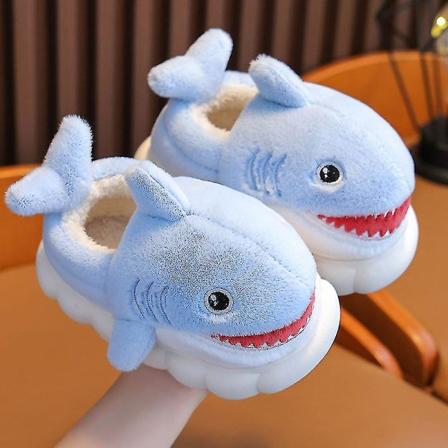 Shark Slippers Skridsikre indendørs bomuldspolstrede sko Bløde vinter bomuldspolstrede sko piger og drenge bomuldspolstrede sko Ny stil som en gave 
