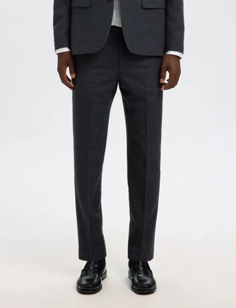 Selected Slhslim-Reed Wool Trs Noos - Navy - 52