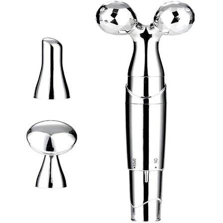 3-in-1 Sähköinen Kasvorulla Silmänympärysrulla-Kasvohierontasetti