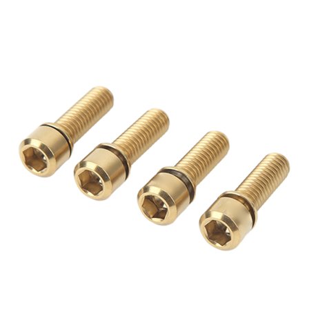 Cykelstambultar Skruv M6 20 mm Exakt gänga Rostsäker Pålitlig liten cykelbromsskruv för mountainbikes guld