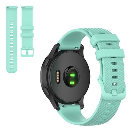 Garmin Venu 2 / Vivoactive 4 simple solid color watch band - Cyan