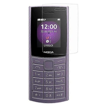 Yhteensopiva Nokia 110 4G (2023) Pehmeä PET-näytönsuoja Naarmuuntumaton Ultra Kirkas Näyttökalvo