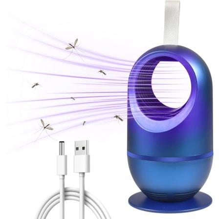 CDQ Anti-mygglampe, 360° myggdödarlampa, USB elektrisk antimygglampa, UV Elektrisk flugdödare
