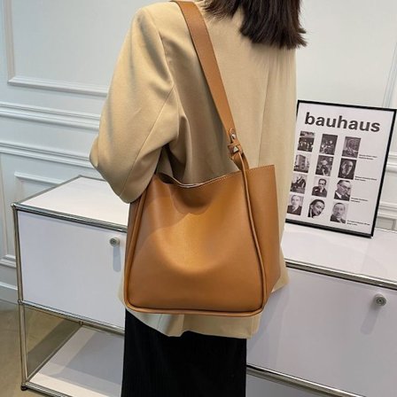 Stor Kapacitet Skuldertaske Spandtaske Klasse Bog Håndtaske