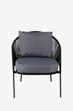 Venture Home - Lenestol Lindos 2-pk - Svart - Utestoler - Fra Homeroom