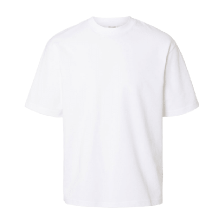 Selected Homme T-shirt loose fit OSCAR T-shirts Herr Vit XXL