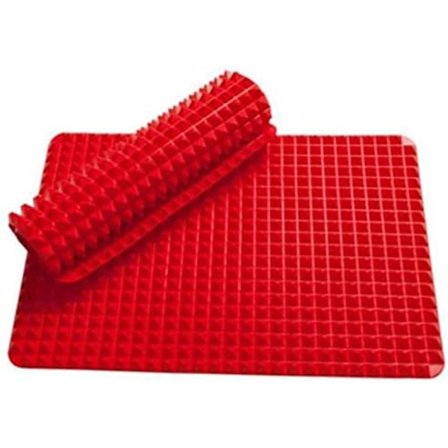 Non Stick Silikon Pyramide Pan Fettreduserende Stekeunderlag Ovnsbakebrett Ark for BBQ & Stekeovn