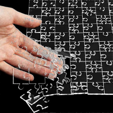 Transparent Puslespil Drenge Piger Sjovt Transparent Blankt Akryl Puslespil Legetøj Transparent Let Puslespil Hjernetræningspuslespil(h)