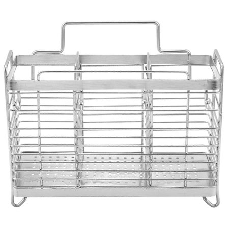 Køkken Hængende Rustfrit Stål Chopsticks Skeer Gaffel Bestik Holder Organizer Rack Afløbsbakke Opbevaring