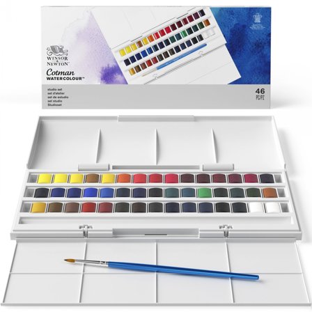 Winsor & Newton Cotman Akvarellfärg Studio Set 45½ - koppar