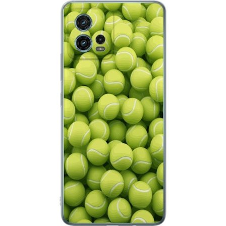 Kompatibel Mobilcover til Motorola Motorola Moto G72 Mønster af grønne tennisbolde i høj detalje, sporty motiv med gentagende tekstur og stærke fa