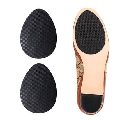 2 stk skridsikre såler til høje hæle - selvklæbende læder