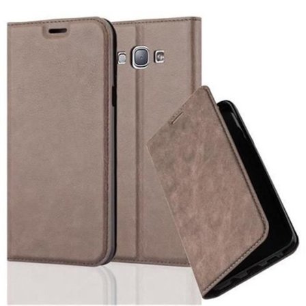 Samsung Galaxy A8 2015 (5) Fodral i COFFEE BROWN från Cadorabo (INVISIBLE MAGNETIC CLASP Design) Helt skyddsfodral
