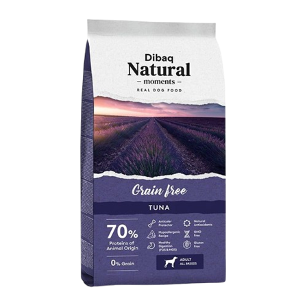 DIBAQ - Natural Moments Grain Free Tuna 2kg - Hund - Hundefôr & hundemat - Tørrfôr for hund - ZOO.no