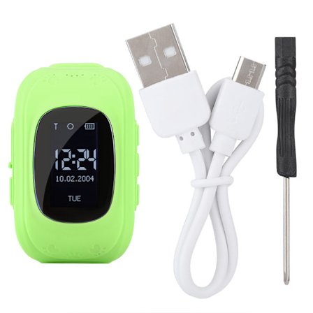 Q50 1,44 tuuman lasten vedenpitävä älykello kosketusnäytöllä ja GPS-paikannuksella, vihreä