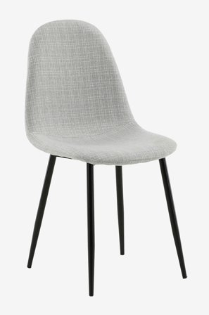 Venture Home - Spisebordsstol Polar Stof, 2-pak - Grå - Stole - Fra Homeroom