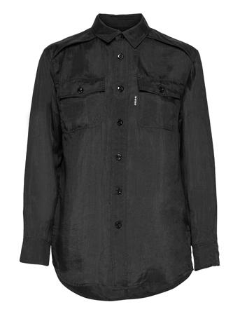 3301 Regular Shirt Wmn LS Langærmet Skjorte Sort G-Star RAW