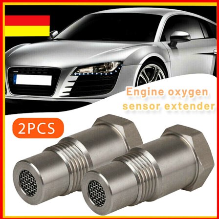 2x O2-simulator Sonden Lambdasonde Auto Lambda Eliminator Spacer Metallkat Lamda