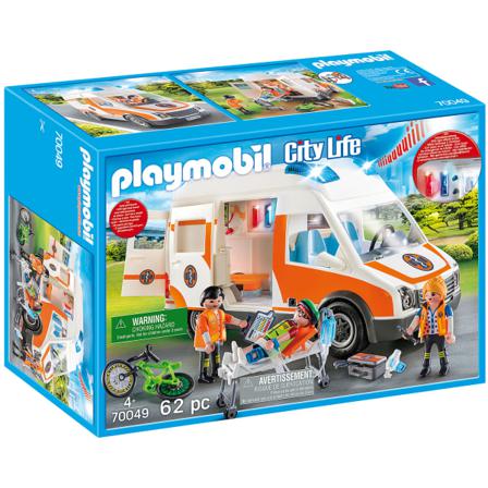 Ambulans Med Blinkande Ljus