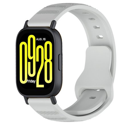 Rem til Xiaomi Redmi Watch 5 Active/watch 5 Lite 22mm, silikonerem med prikmønster (grå)