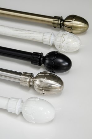 Jotex - Elin 16/19 Hvit 13340 - Gardinstangsett - Kjøp Gardinstenger hos Jotex