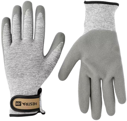 Hestra JOB Verde Flex puutarhahanskat, harmaa