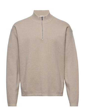 M. Ethan Sweater Knitwear Half Zip Pullover Beige Filippa K
