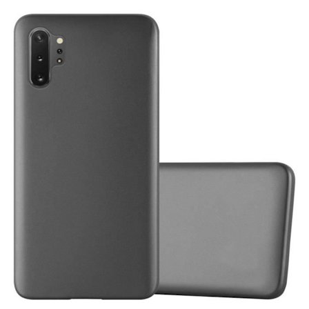 Fodral till Samsung Galaxy NOTE 10 PLUS Fodral i METALLIC GREY Fodral Skydd Silikon TPU Fodral matt